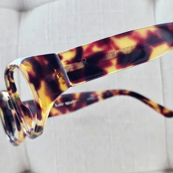 Kate Spade New York Penelope Women Eyeglasses Brown Tortoise Made in Italy Glass - Picture 2 of 8